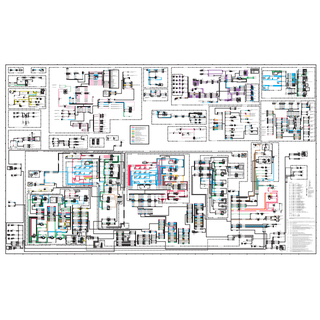 Caterpillar 416C, 426C, 428C, 436C, 438C 2BR, 438C: 9KN, 1JR, 1TR, 2DR Electrical Wiring Diagram Schematic PDF
