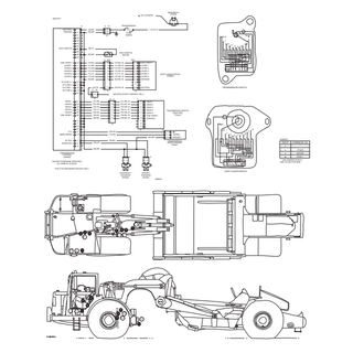 Caterpillar 621E, 623E Electrical Wiring Diagram Schematic PDF